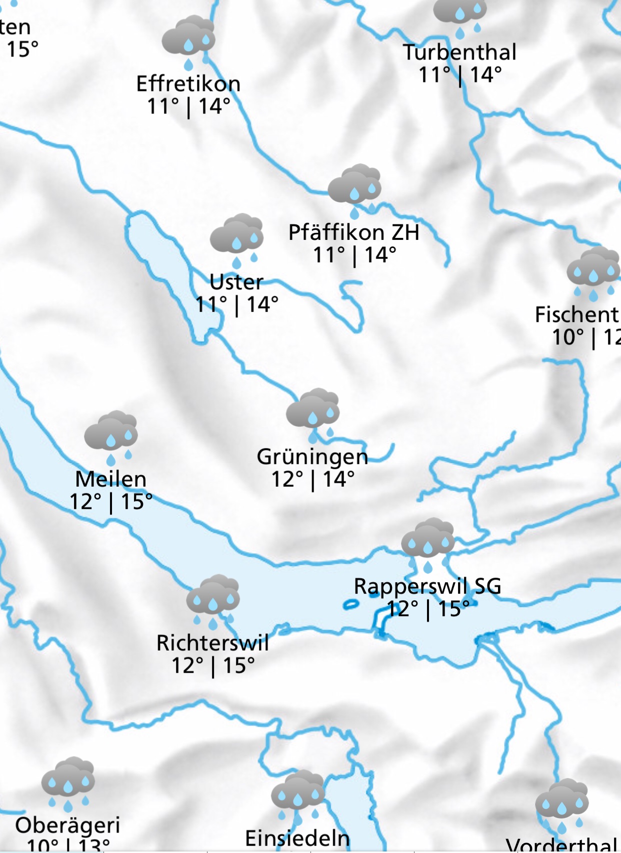 Rapperswil und Lützelau