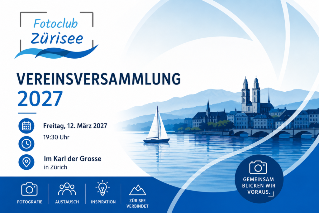 Vereinsversammlung 2027 mit Apéro – Fotoclub Zürisee